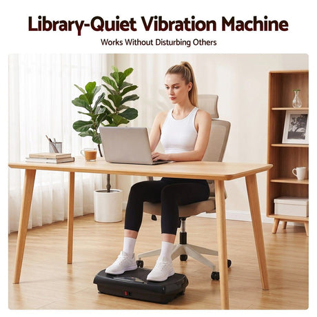 Everfit Vibration Plate Exercise Machine Full Body Shaker Workout Vibrate Fitness Platform with Bluetooth, 150KG Capacity, 150Speed Levels Vibrating Plate for Home Women Men, Black