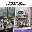 Everfit Dumbbell Rack Weight Rack for Dumbbells Home Gym Storage Black