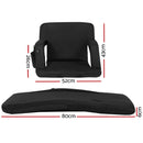 Artiss 2X Floor Lounge Sofa Bed With Armrest Heated Cushion