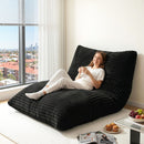 Artiss 3-in-1 Bean Bag Chair for Living Room Convertible Floor Sofa Dark Grey