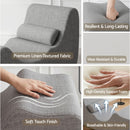Artiss Chaise Lounge Chair Ergonomic S-Curve Floor Lounger Boneless Lounge Chairs Grey