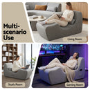 Artiss Chaise Lounge Chair Ergonomic S-Curve Floor Lounger Boneless Lounge Chairs Grey