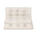 Artiss Floor Lounge Sofa Bed 2 Seater Pillow Leather White