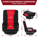 Artiss Floor Gaming Chair with 360 Swivel, 6-Position Backrest for Gaming