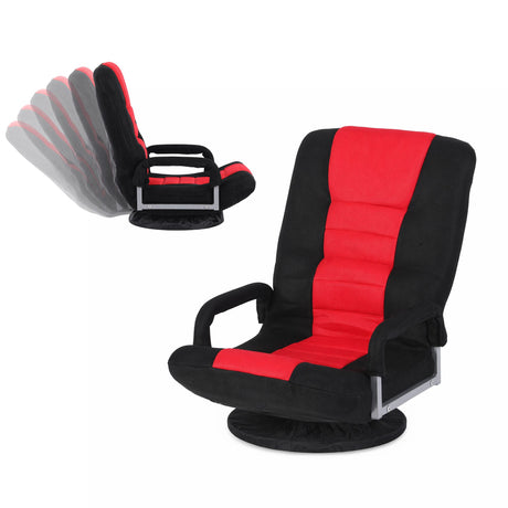 Artiss Floor Gaming Chair with 360 Swivel, 6-Position Backrest for Gaming