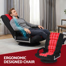 Artiss Floor Gaming Chair with 360 Swivel, 6-Position Backrest for Gaming