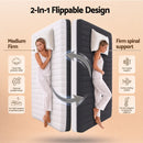 Giselle 18cm Double Memory Foam Mattress Dual Feel Reversible Charcoal Foam