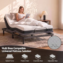 Giselle 18cm King Single Memory Foam Mattress Dual Feel Reversible Charcoal Foam