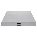 Giselle Bedding Cool Gel Memory Foam Mattress Charcoal 7-Zone Washable Bamboo Cover 15cm Double