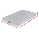 Giselle Bedding Cool Gel Memory Foam Mattress Charcoal 7-Zone Washable Bamboo Cover 15cm King Single
