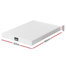 Giselle 20cm Memory Foam Mattress Green Tea Double