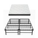 Giselle Folding Bed with Mattress Double Portable Foldable Guest Bed Bamboo Cover