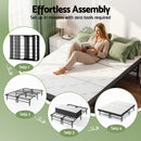 Giselle Folding Bed with Mattress Double Portable Foldable Guest Bed Bamboo Cover