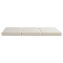 Giselle Bedding Foldable Mattress Fleece Portable 3-fold Folding Foam Mattresses