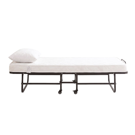 ARTISS Folding Bed with Mattress, Portable Rollaway 150kg Capacity 190CM