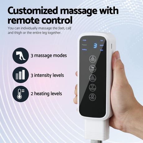 Livemor Foot Massager Leg Knee Massager with Air Compression 3 Massage Modes Heating