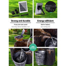 Gardeon Solar Water Feature Cascading Fountain 3-Tier Bucket LED light Bird 76CM