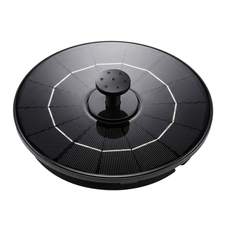 Gardeon Solar Fountain Pump Bird Bath Water Feature 17cm 165L/h Flow Black