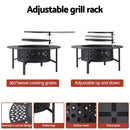 Grillz Fire Pit BBQ Charcoal Smoker Portable Mesh Pits Outdoor Camping Fireplace