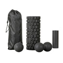 Everfit Foam Roller Set 4 in 1 Grid High Density Massager for Deep Tissue Trigger Point Myofascial Release Back Pain Muscle Recovery Gym Home Fitness Equipment with Storage Bag Supports 150kg