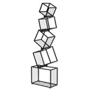 Artiss 5-Tier Bookshelf Metal Geometric Display Shelf Storage Organizer Black