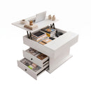Artiss Lift Top Coffee Table Centre Table with Rotating Top Hidden Storage White