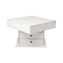 Artiss Lift Top Coffee Table Centre Table with Rotating Top Hidden Storage White