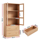 Artiss Buffet Sideboard Cabinet 180cm Hutch Storage Kitchen Drawer Door Wood