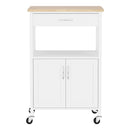 Artiss Kitchen Island Trolley Rolling Serving Cart Storage Drawer Cupboard 60cm