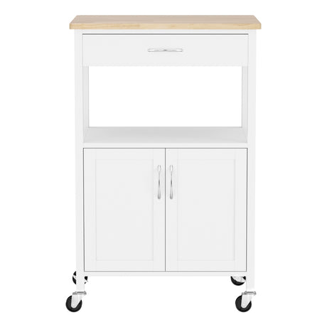 Artiss Kitchen Island Trolley Rolling Serving Cart Storage Drawer Cupboard 60cm
