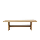 Artiss Coffee Table 110cm Center Table with 2-Tier Open Storage Shelf Wood
