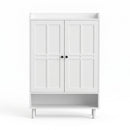 Artiss Shoe Rack Cabinet Storage Cupboard 3 Adjustable Shelves White