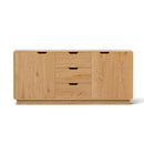 Artiss Buffet Sideboard Cabinet Storage Kitchen Cupboard Drawers Round Edge Oak