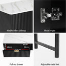 Artiss TV Unit & Coffee Table Set Storage Shelf Black