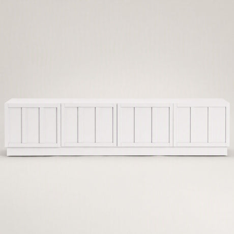 Artiss 180cm TV Unit Entertainment Cabinet Fluted Style Cable Management White