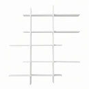 Artiss 15-Section Wall Mounted Display Shelf, Floating Bookshelf for Books and Decor, Extra Thick E1 PB Board for Home Study and Living Room, 116 x 18 x 129 cm