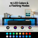 Artiss LED TV Unit & Coffee Table Set Storage Cabinet Black