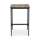 Artiss Bar Table Counter Kitchen Dining Desk Pub 60x92cm Vintage Metal Walnut