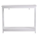 Artiss Console Table Entryway Hallway Display 2-Tier Narrow Sofa Table 100CM White