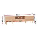 Artiss Entertainment Unit Stand TV Cabinet Storage Drawers Display Shelf 180CM