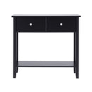 Artiss Console Table Hallway Sofa Entryway Entrance 2 Drawers 80CM Black