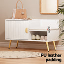 Artiss Shoe Cabinet Bench Set Adjustable Shelf Hallway Living Room White