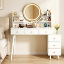 Artiss Dressing Table Vanity Desk LED Charging Station White