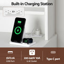 Artiss Dressing Table Vanity Desk LED Charging Station White
