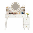 Artiss Dressing Table Vanity Desk LED Charging Station White