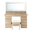 Artiss Dressing Table Makeup Vanity Desk Large LED Mirror 10 Drawers Power Outlet Hair Dryer Holder Hook Wood