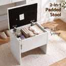 Artiss Dressing Table Makeup Vanity Desk Large LED Mirror 10 Drawers Power Outlet Hair Dryer Holder Hook White