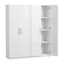 Artiss 2x Buffet Sideboard Cabinet Pantry Hutch Kitchen Storage Organiser White