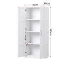 Artiss 2x Buffet Sideboard Cabinet Pantry Hutch Kitchen Storage Organiser White