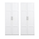 Artiss 2x Buffet Sideboard Cabinet Pantry Hutch Kitchen Storage Organiser White